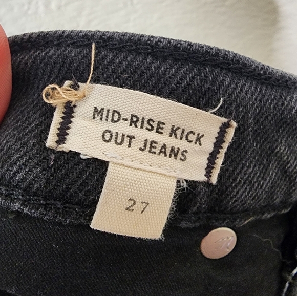 Madewell Starkey Wash Kick Out Crop Jeans 27 - Picture 4 of 7